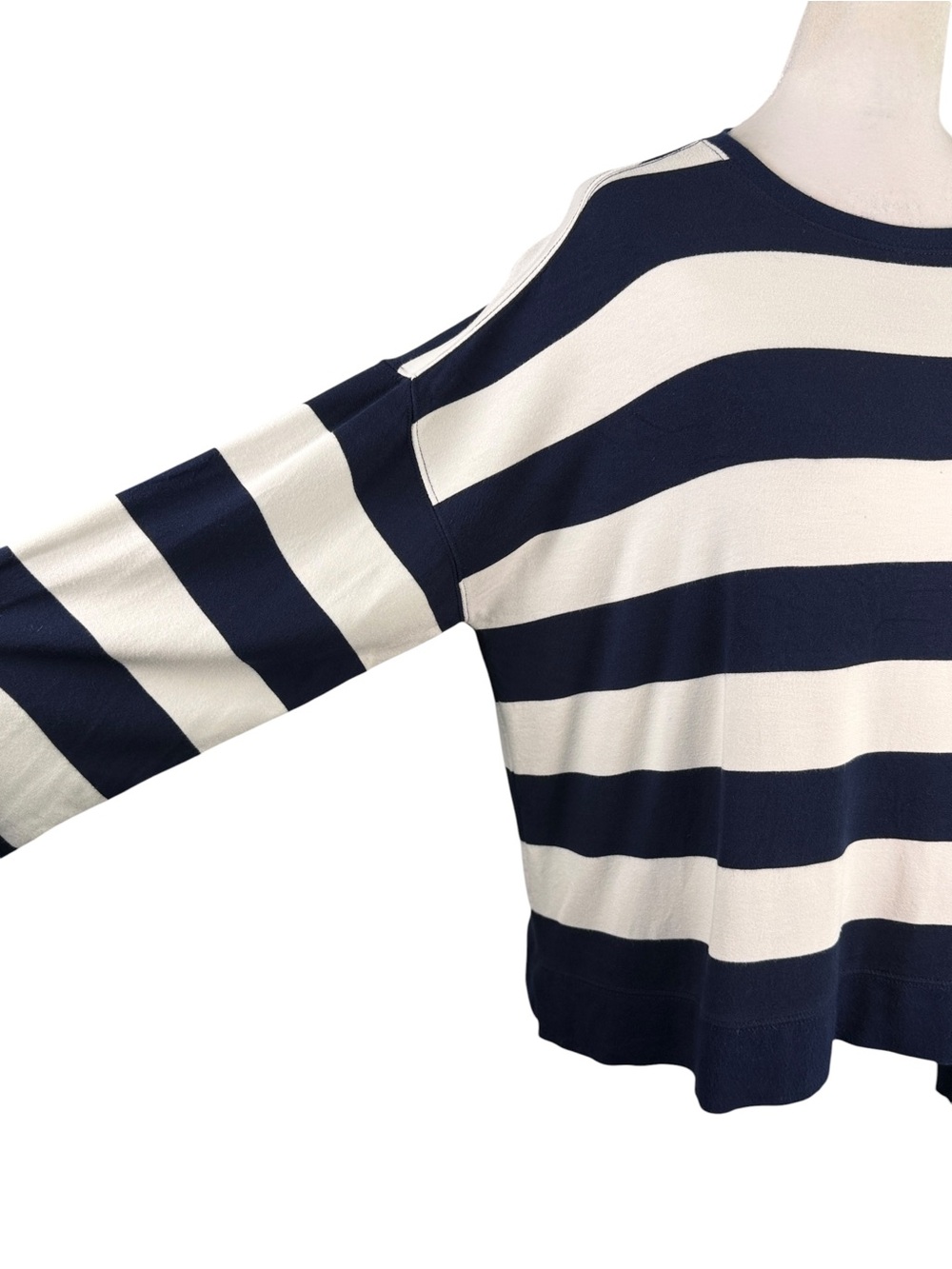 Alter’d State Navy Ivory Striped Oversized Top Medium Coastal Preppy - Picture 7 of 14